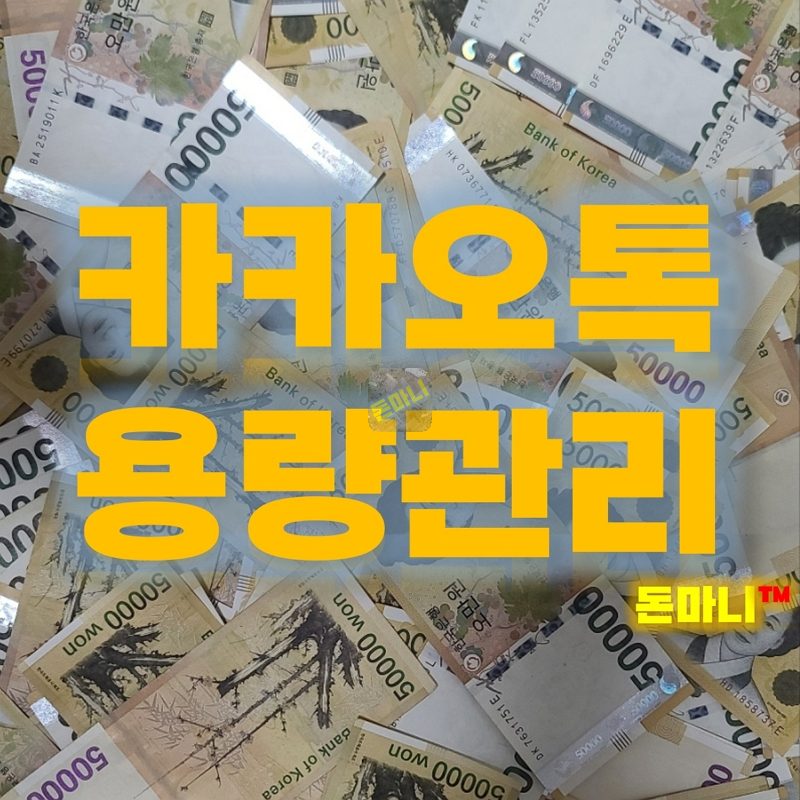 카카오톡 용량관리